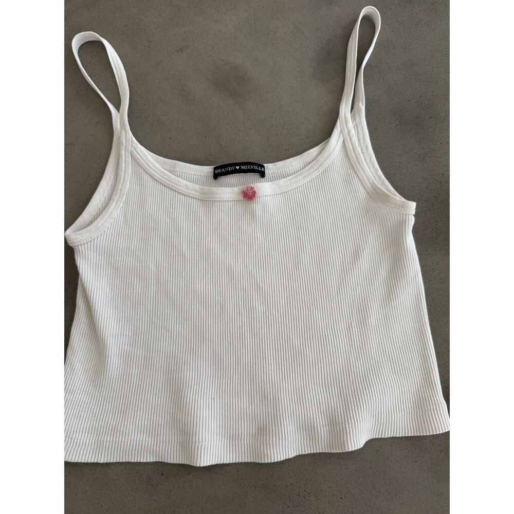 Brandy Melville John Galt Women 3 Tank Top Bundle Lace Graphic Y2K One Size - Picture 2 of 4